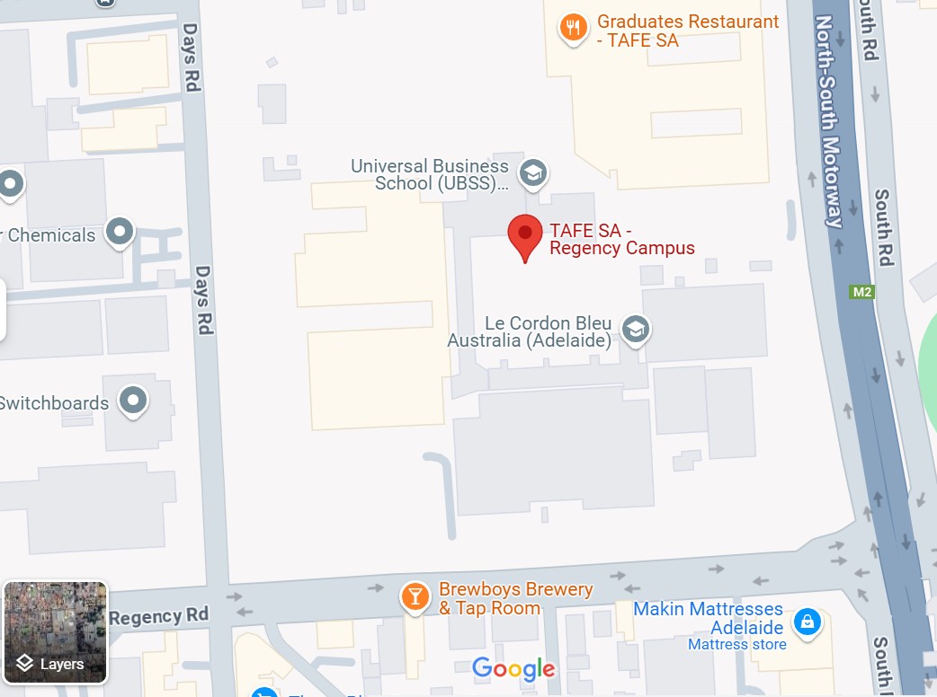 TafeSA Regency Park Map